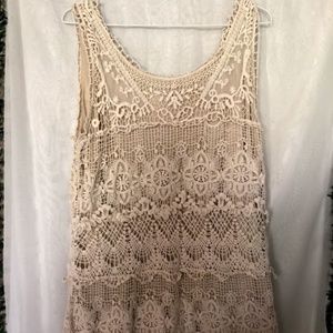 Light Beige Lace Dress